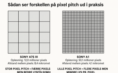 Hvad betyder Pixel Pitch i et kamera?